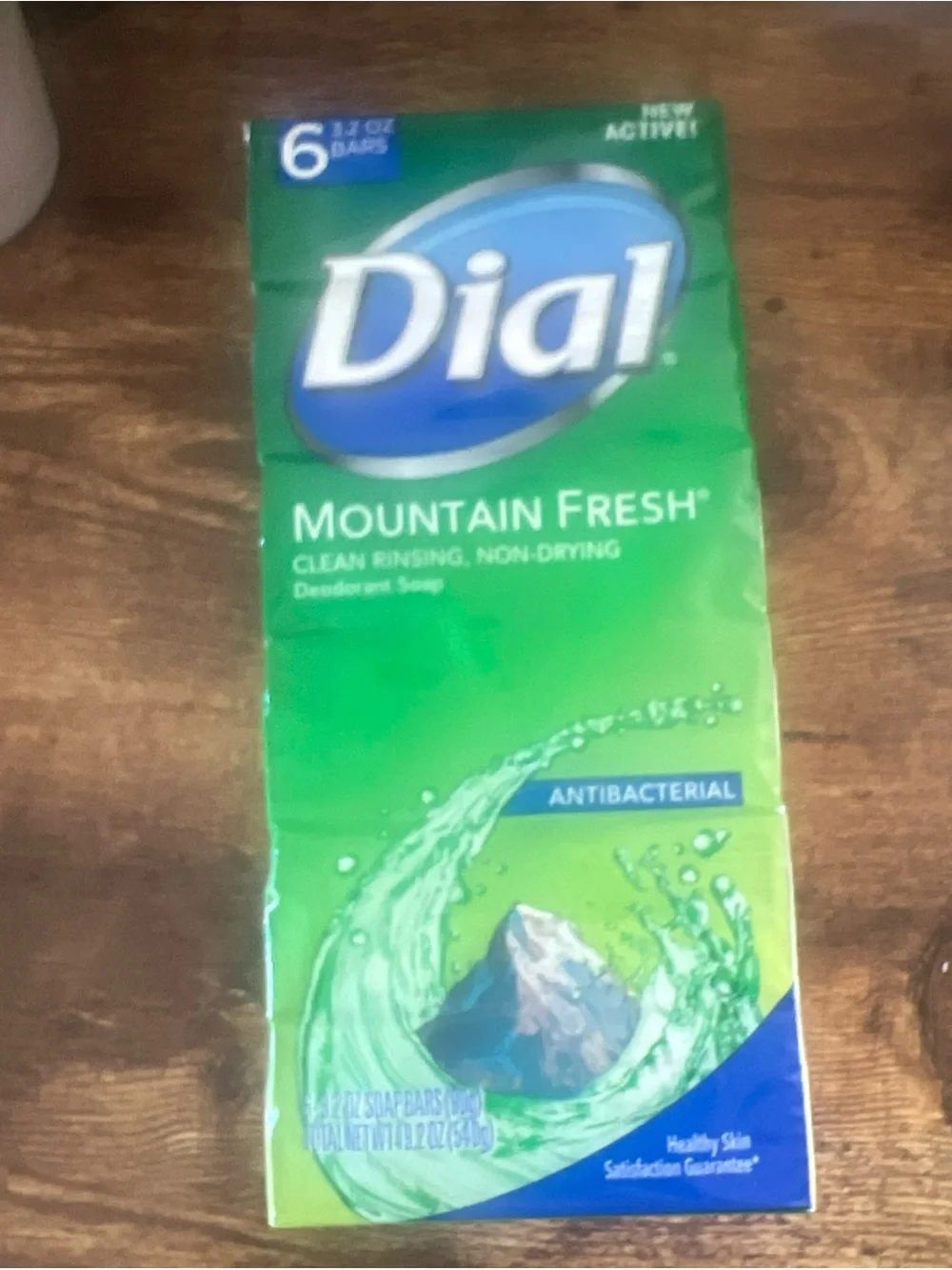 Dial Mountain Fresh Antibacterial Deodorant Bar Soap 6 Pack 3.2oz Discontinued